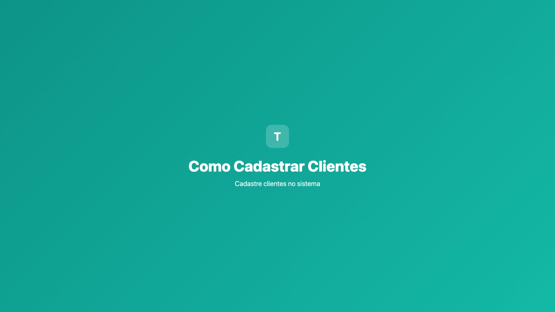 Como Cadastrar Clientes