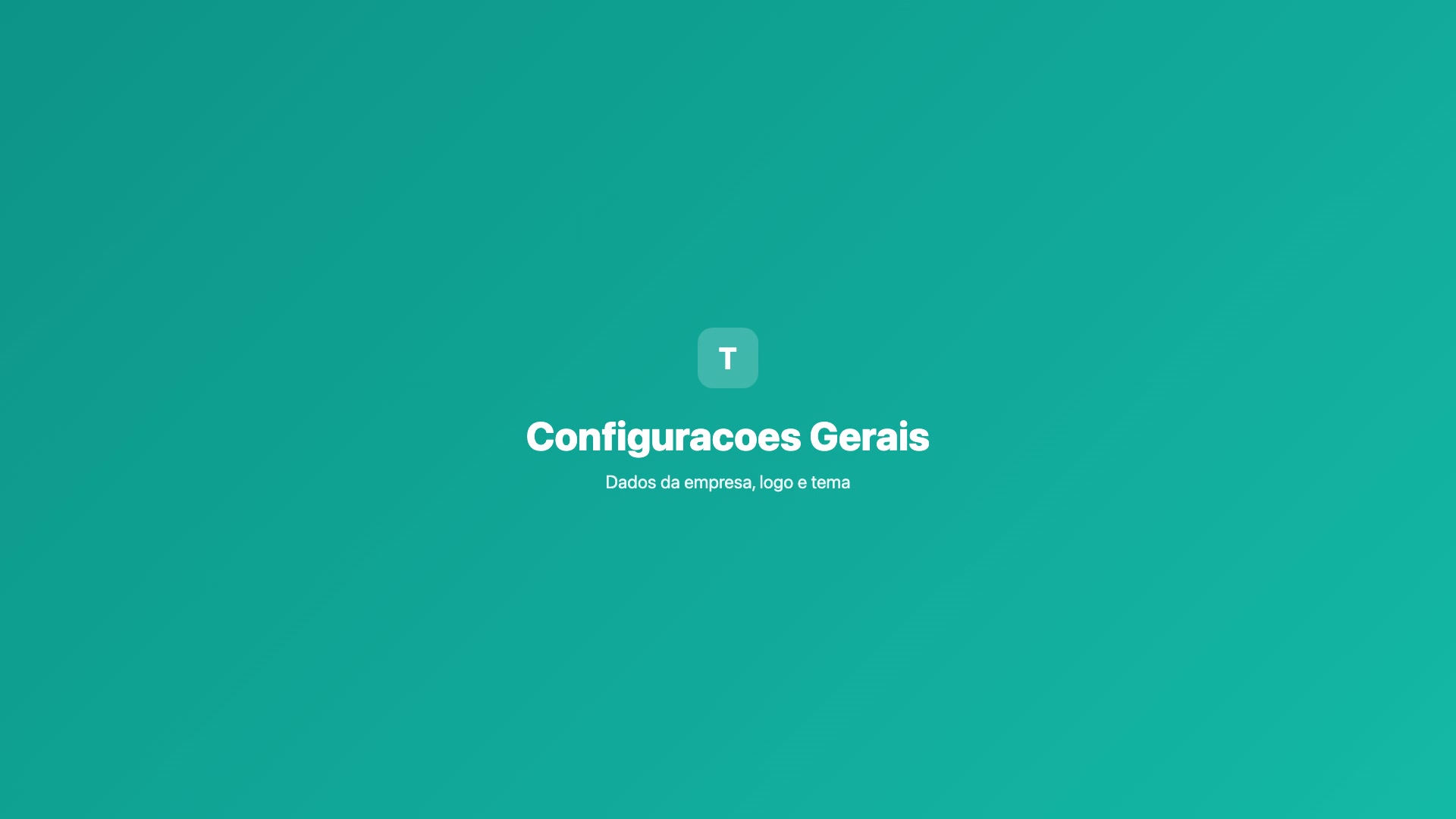 Configurações Gerais