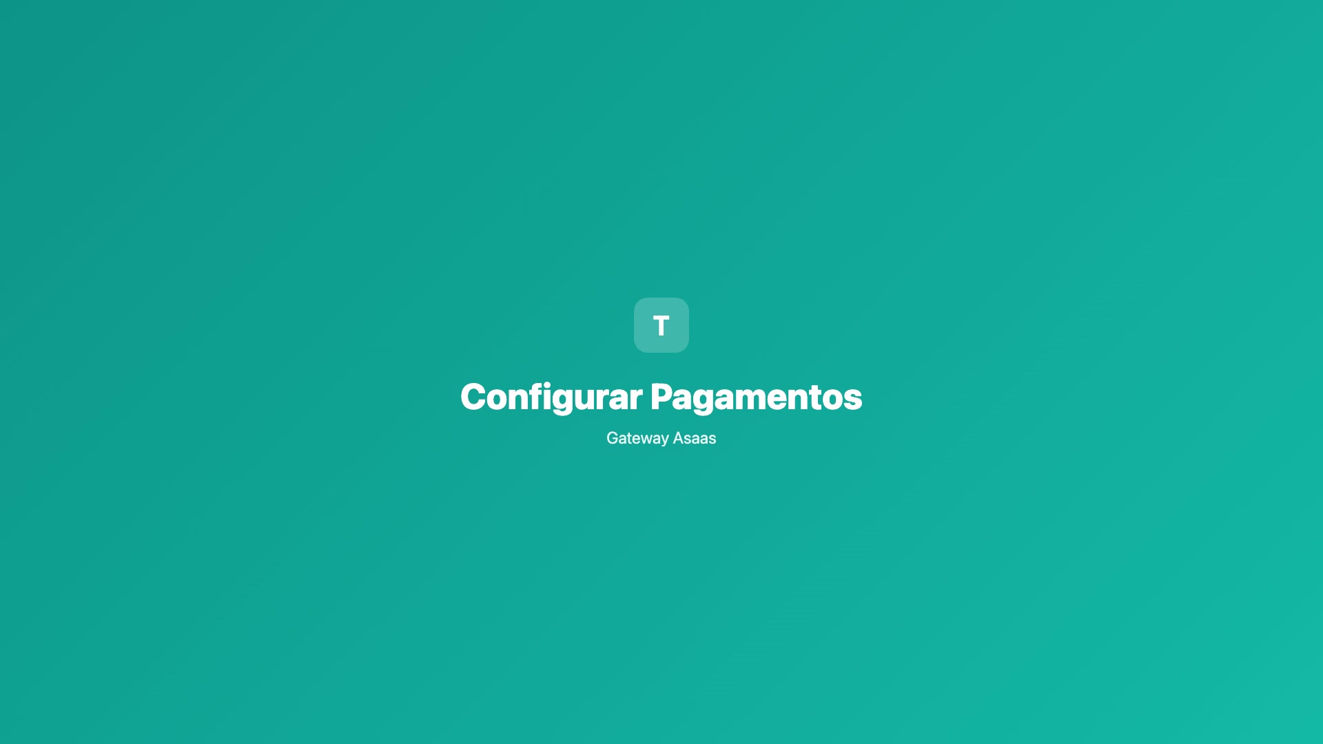 Configurar Pagamentos
