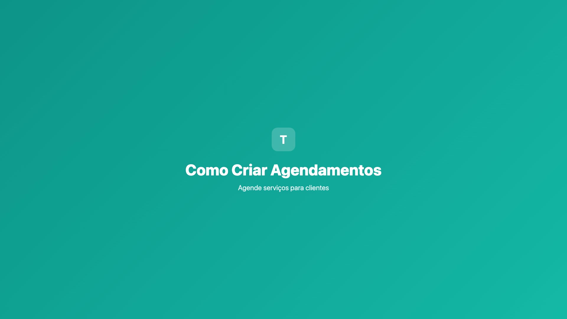 Como Criar Agendamentos