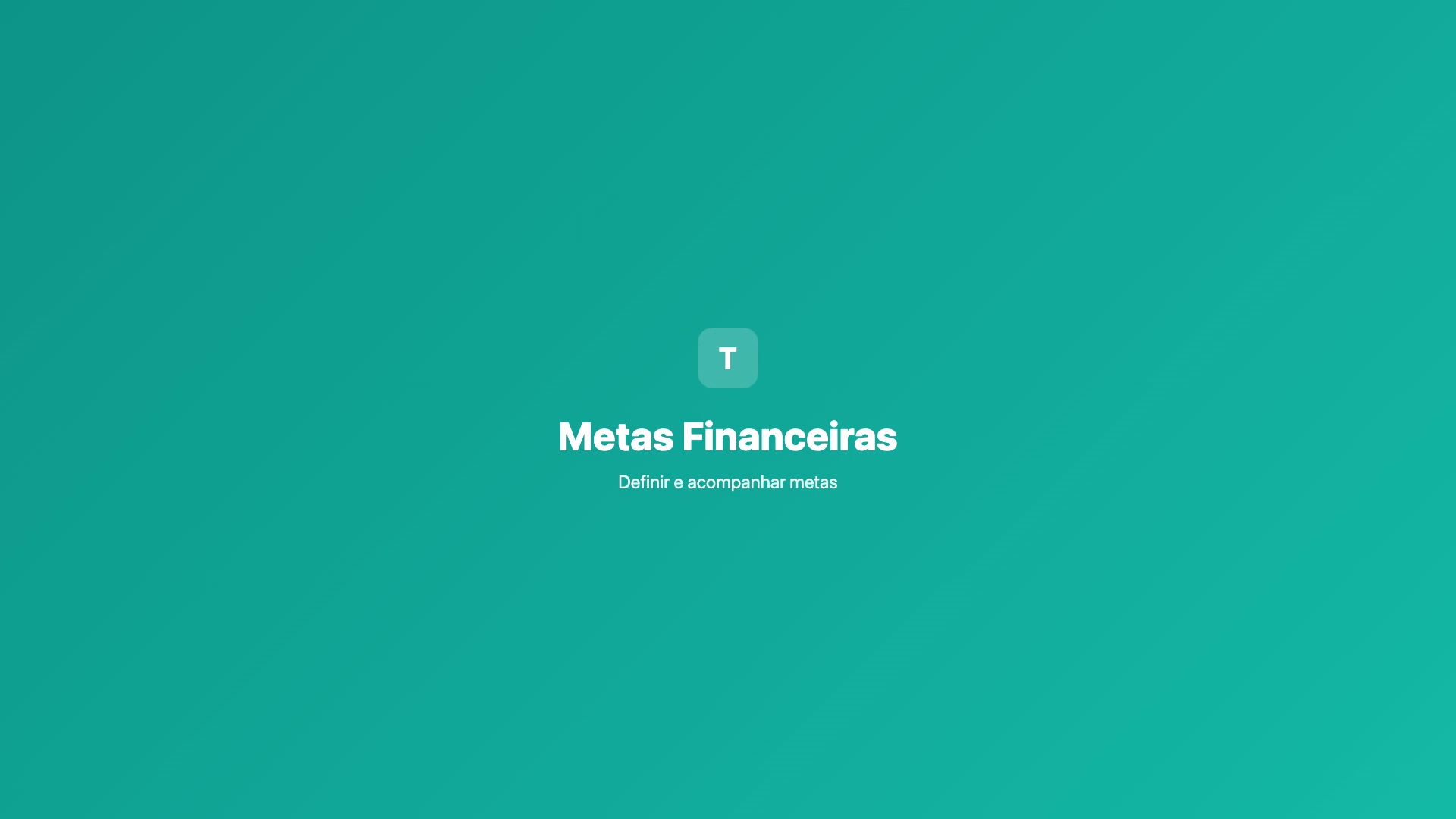 Metas Financeiras