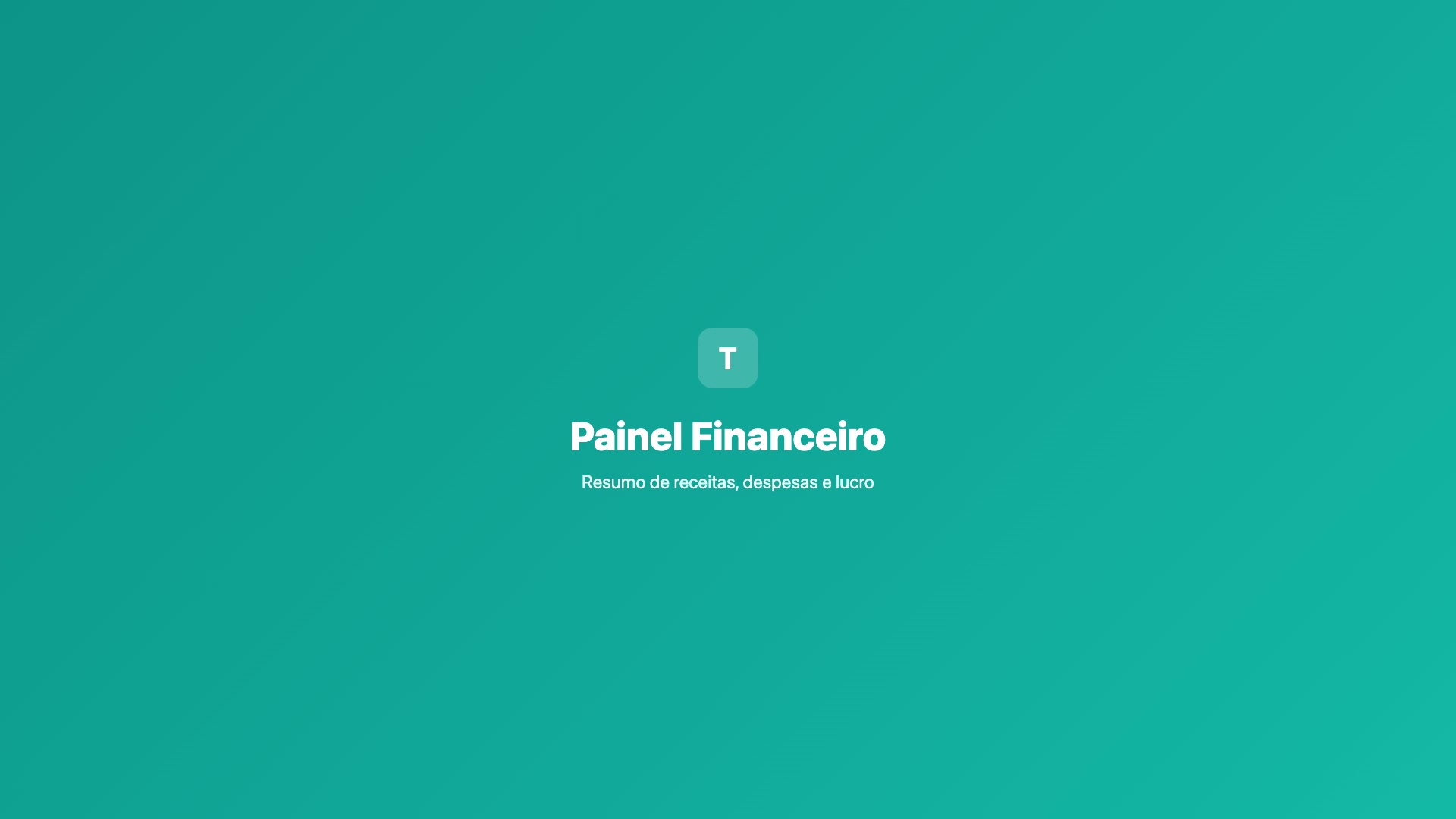 Painel Financeiro